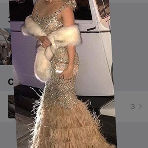 Terani Couture dress nude color